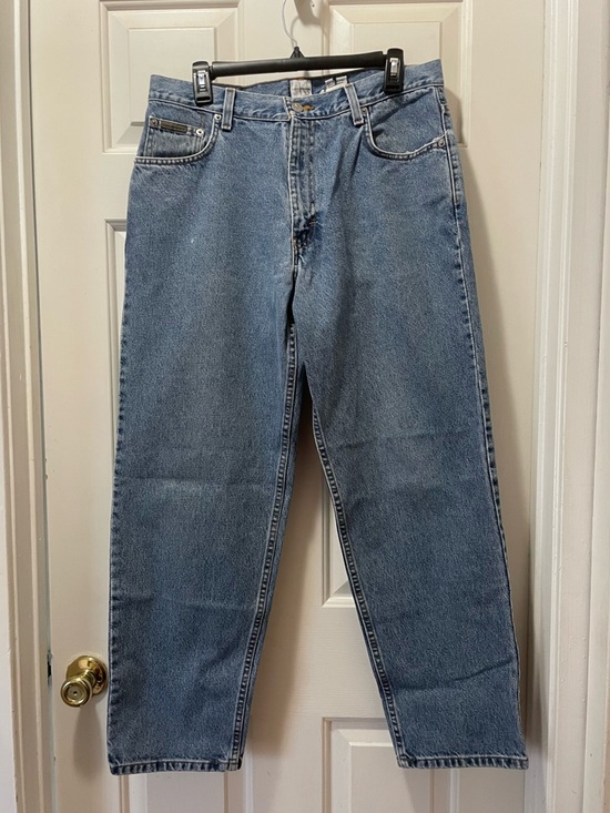 Calvin Klein Jeans Other - Vintage Men’s Calvin Klein 90s Easy Fit Jeans Light Blue Denim size 34x30